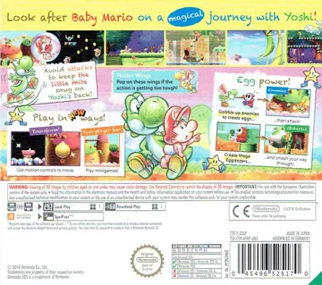 Yoshis New Island (Japan) box cover back